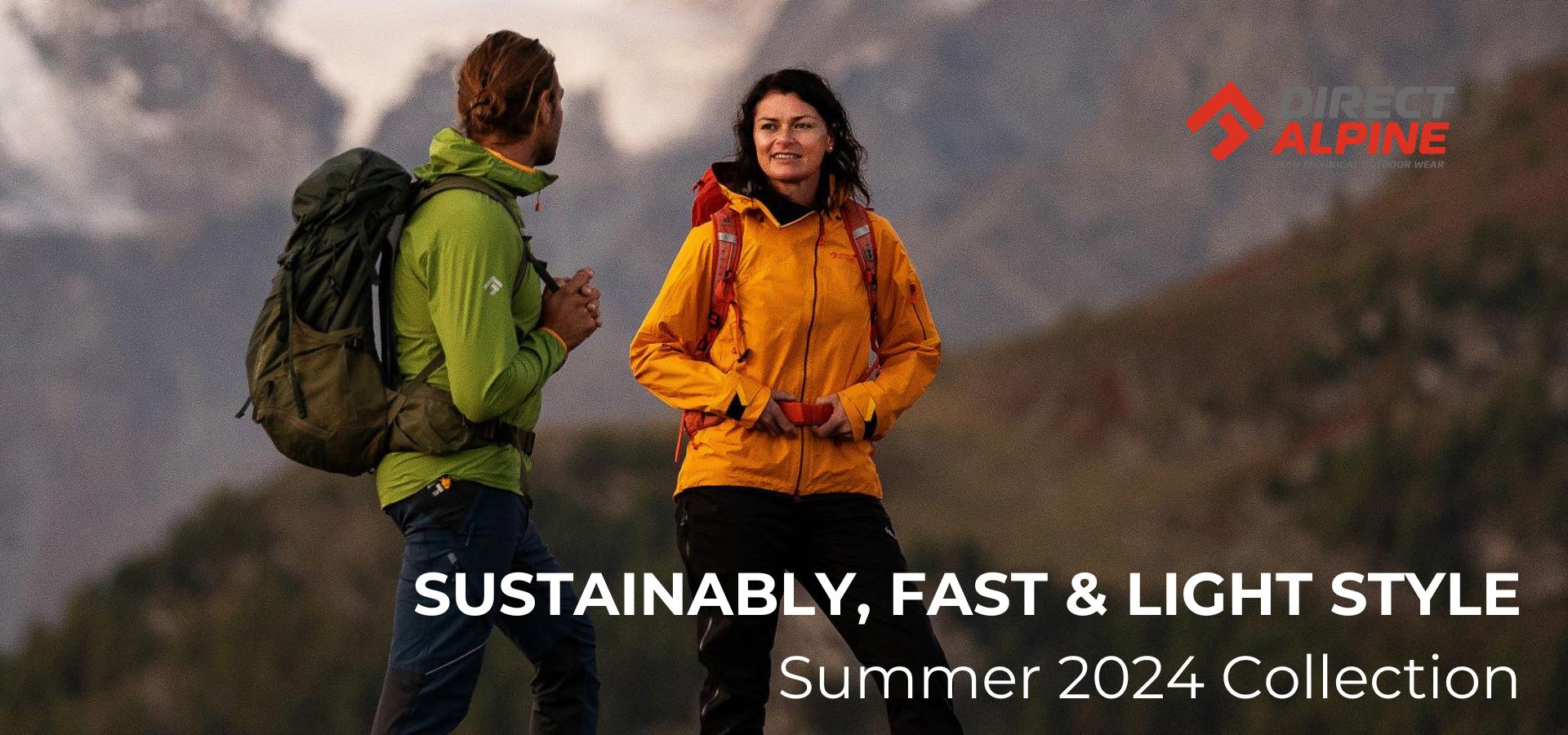 Trendy outdoor clothing for Summer 2024 in Sustainable Fast Light Style DIRECT ALPINE outdoor clothing Made in the Czech Republic