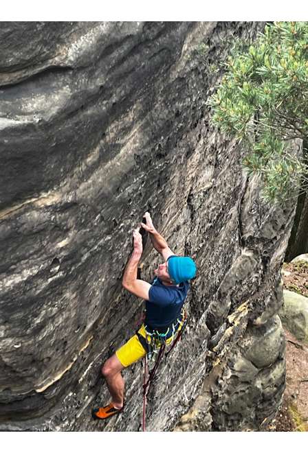 Fotogalerie Men's climbing shorts SOLO SHORTS ochre