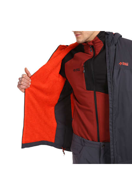 Fotogalerie Men's windproof insulated ALPHA JACKET mango/caramel