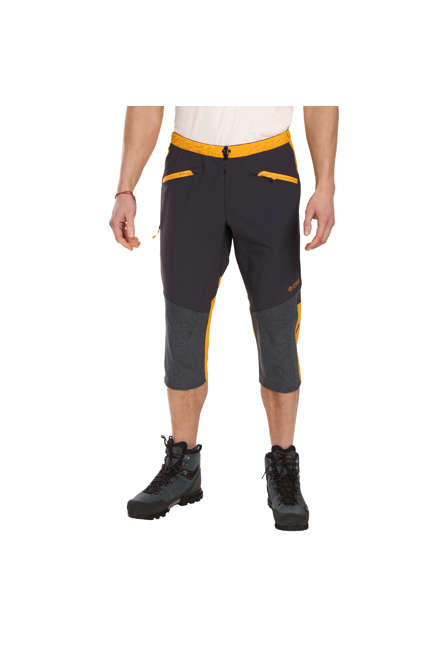 Fotogalerie Men's climbing Pants ASCENT Light 3/4 anthracite/mango