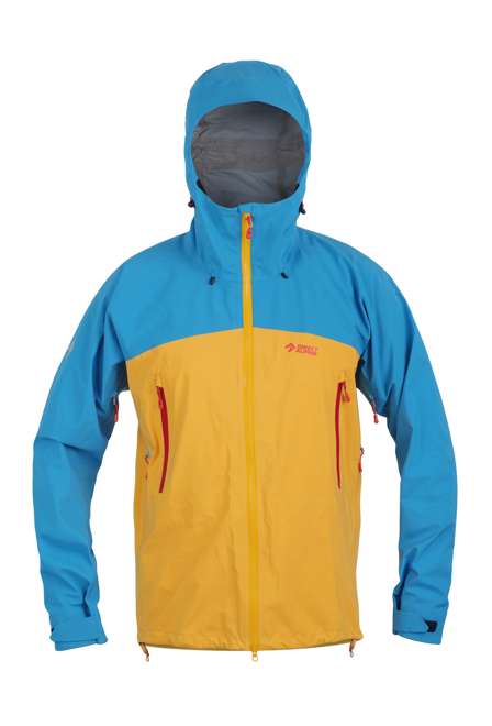 Fotogalerie Men's Waterproof Hardshell Jacket DEAMON mango/ocean