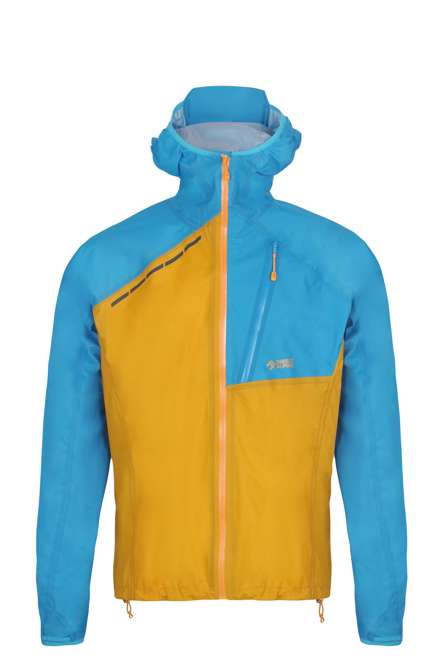 Fotogalerie Men's Waterproof Ultra-Light Hardshell Jacket CYCLONE mango/ocean