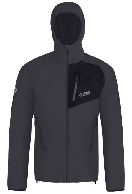 Fotogalerie Men's Outdoor Jacket, DRU LIGHT  anthracite/black