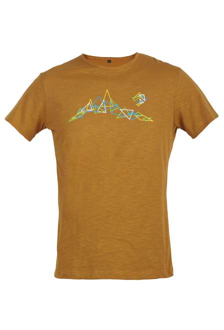 Fotogalerie Men's Cotton T-Shirt Bosco caramel (Triangles)