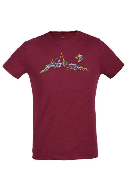 Fotogalerie Men's Cotton T-Shirt Bosco palisander (Triangles)