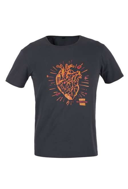 Fotogalerie Men's cotton T-Shirt FLASH anthracite (Heart)