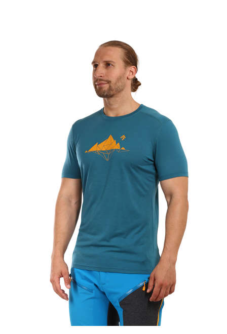 Fotogalerie Men's Merino T-Shirt FURRY emerald (Glacial lake)