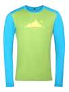 Fotogalerie Men's Merino T-Shirt FURRY LONG green/ocean (Glacial lake)