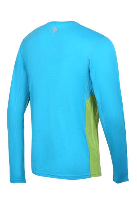 Fotogalerie Men's Merino T-Shirt FURRY LONG green/ocean (Glacial lake)