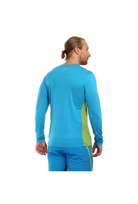 Fotogalerie Men's Merino T-Shirt FURRY LONG green/ocean (Glacial lake)