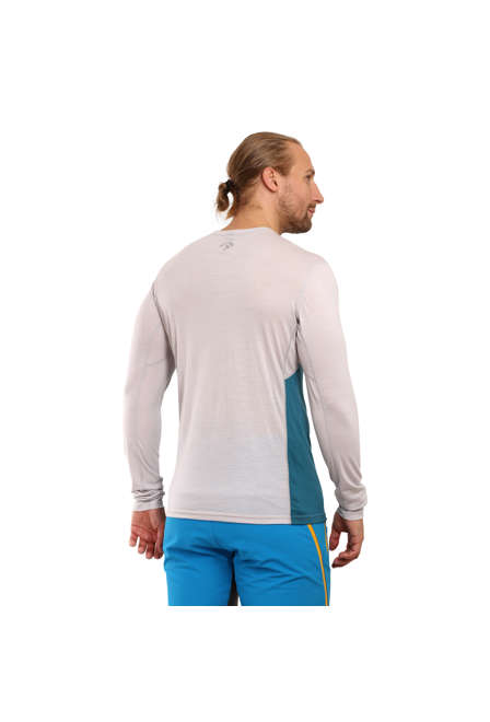 Fotogalerie Men's Merino T-Shirt FURRY LONG emerald/grey (Glacial lake)