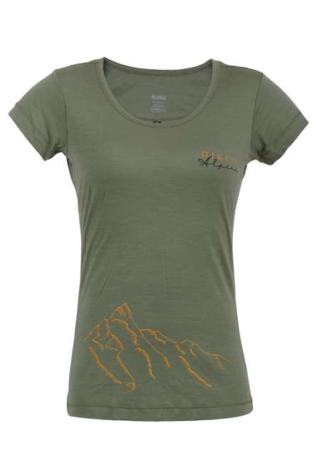 Fotogalerie Women's Merino T-Shirt FURRY LADY khaki (Hillside)