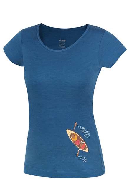 Fotogalerie Women's Merino T-Shirt FURRY LADY petrol (Canoe)