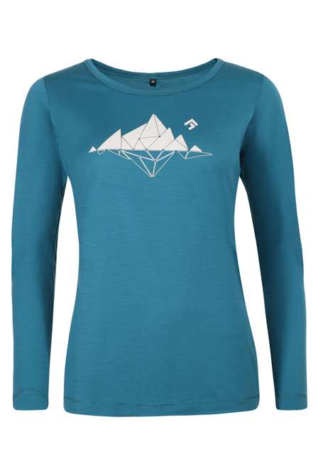 Fotogalerie Women's Merino Shirt FURRY LONG LADY emerald (Glacial lake)