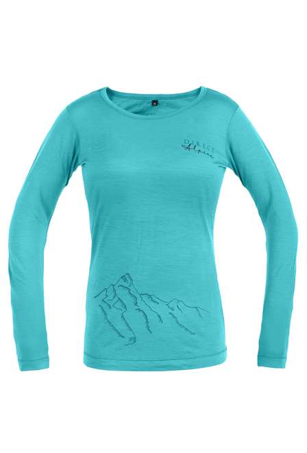 Fotogalerie Women's Merino Shirt FURRY LONG LADY menthol (Hillside)