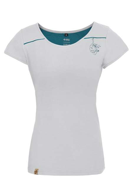 Fotogalerie Women's T-shirt YOGA FREE LADY grey