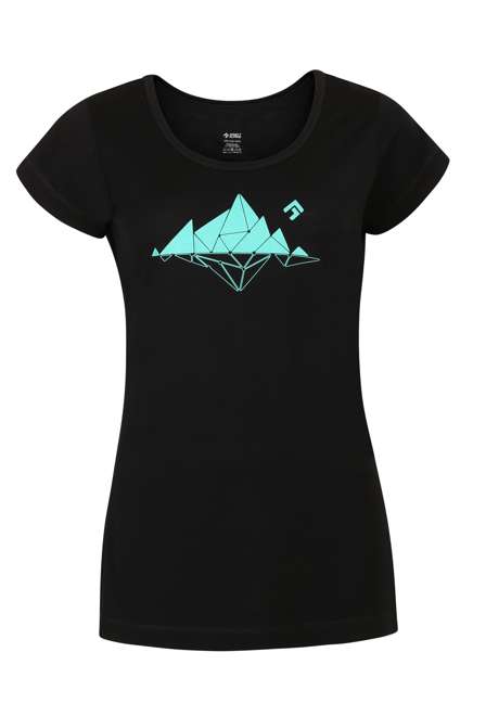 Fotogalerie Women's Merino T-Shirt FURRY LADY black (Glacial lake)