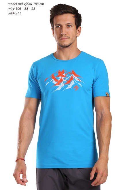 Fotogalerie Men's cotton FLASH T-shirt ocean (Mountains)