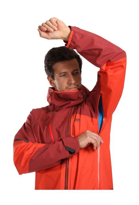 Fotogalerie Men's Hardshell Jacke GUIDE palisander/brick