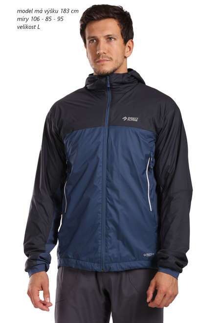 Fotogalerie Men's windproof insulated ALPHA JACKET navy/anthracite