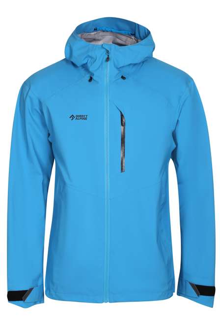 Men s waterproof hardshell jacket COMET ocean