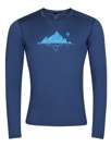 Fotogalerie Men's Merino T-Shirt FURRY LONG navy (Glacial lake)