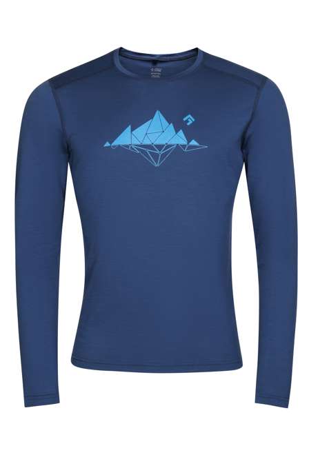 Fotogalerie Men's Merino T-Shirt FURRY LONG navy (Glacial lake)