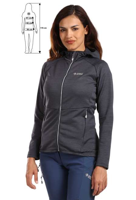 Fotogalerie Women's light outdoor sweatshirt NEVADA LADY anthracite