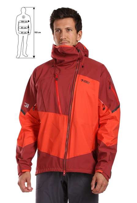 Fotogalerie Men's Hardshell Jacke GUIDE palisander/brick