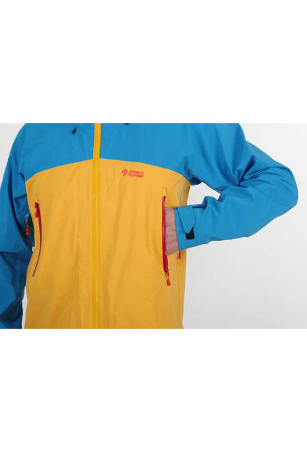 Fotogalerie Men's Waterproof Hardshell Jacket DEAMON mango/ocean