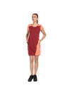 Fotogalerie Women's cotton dress FLOWY LADY palisander/coral