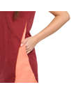 Fotogalerie Women's cotton dress FLOWY LADY palisander/coral
